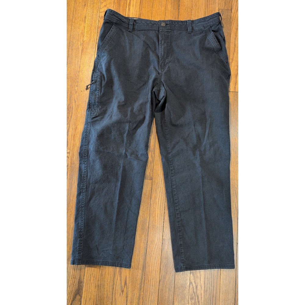 Legendary Whitetails Black Canvas Straight‎ Leg Zippered Tech Cargo Pants 40x30